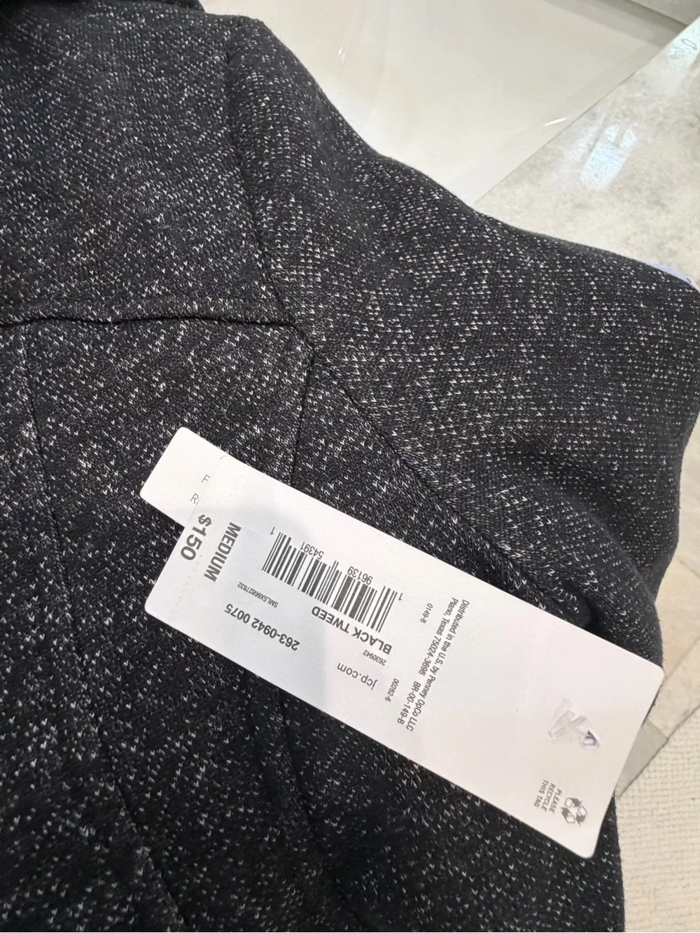 NWT Liz Claiborne Womens Hooded Wool-Blend Coat Charcoal Gray